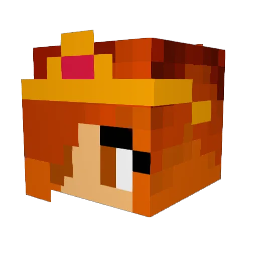melancholystorm Minecraft avatar head, 3D render