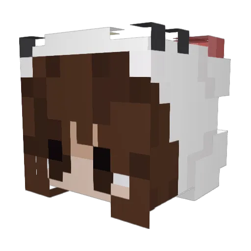 melandkim Minecraft avatar head, 3D render