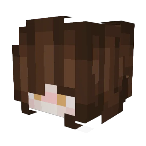 melanholyy Minecraft avatar head, 3D render
