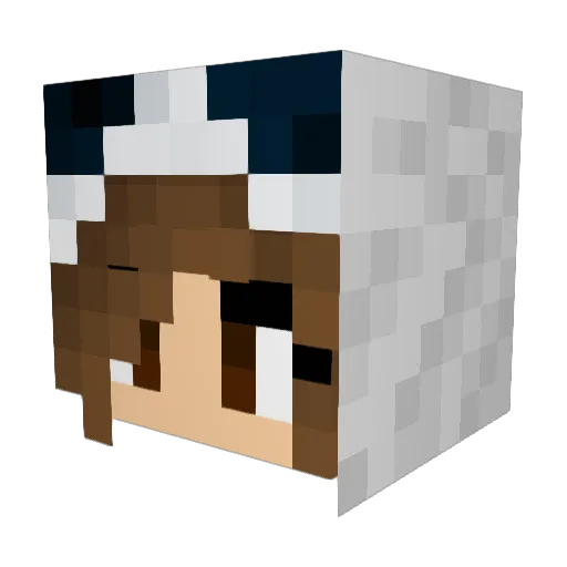 melanie530 Minecraft avatar head, 3D render