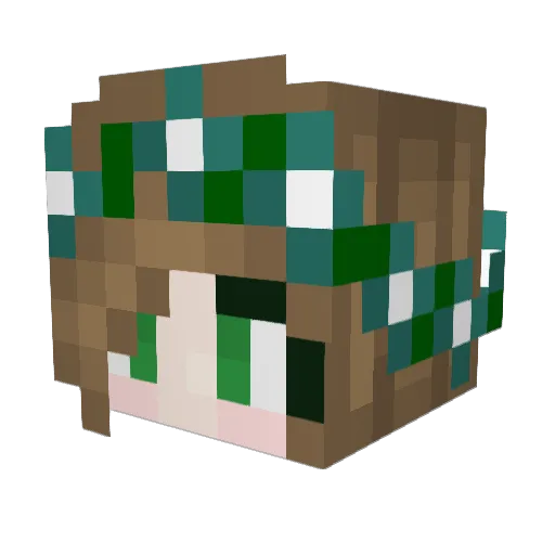 melanie_vargas1 Minecraft avatar head, 3D render