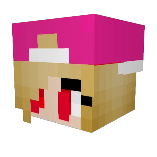 melanija333 Minecraft avatar head, 3D render