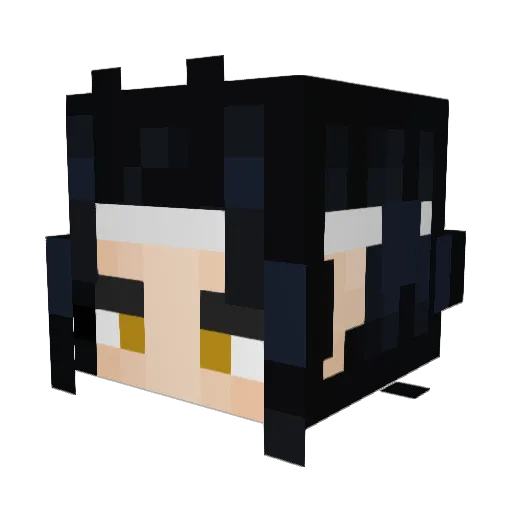 melavina Minecraft avatar head, 3D render