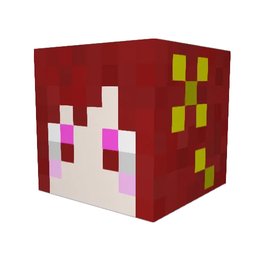melch0 Minecraft avatar head, 3D render