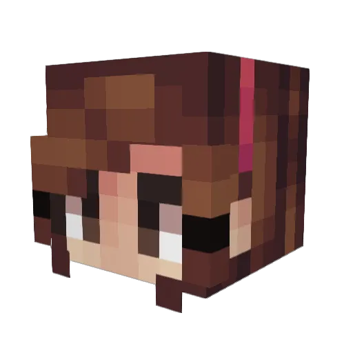meld289 Minecraft avatar head, 3D render