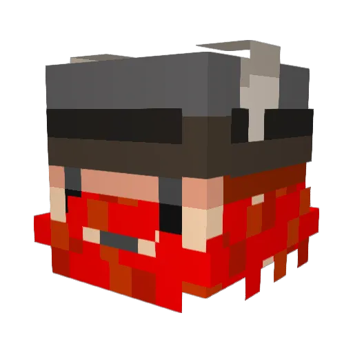 meldrum007 Minecraft avatar head, 3D render