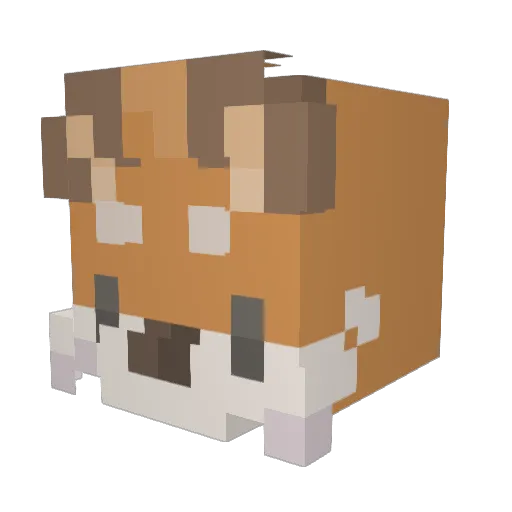 meldyc Minecraft avatar head, 3D render