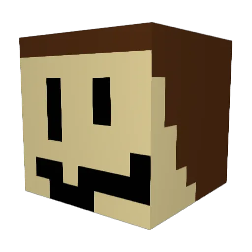 melee315 Minecraft avatar head, 3D render