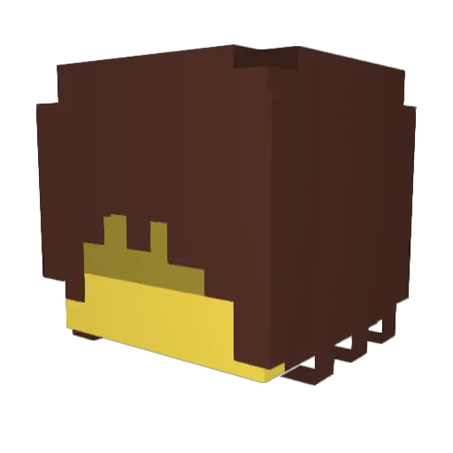 meleghe Minecraft avatar head, 3D render