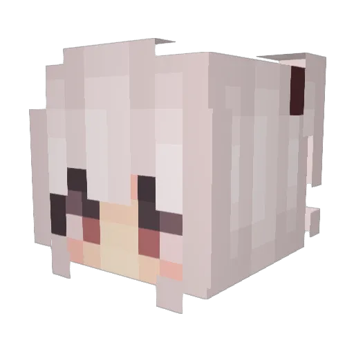 meletiye Minecraft avatar head, 3D render