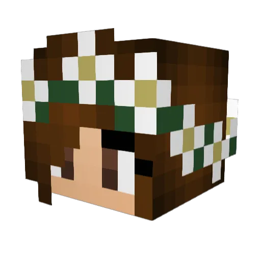 melia1706 Minecraft avatar head, 3D render