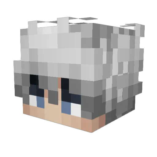 melianxa Minecraft avatar head, 3D render