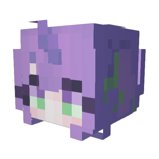 meliebe Minecraft avatar head, 3D render