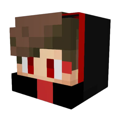 melih52 Minecraft avatar head, 3D render