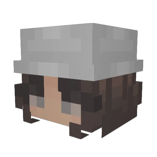 melii Minecraft avatar head, 3D render