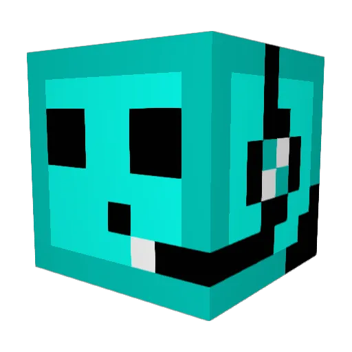 melina____ Minecraft avatar head, 3D render