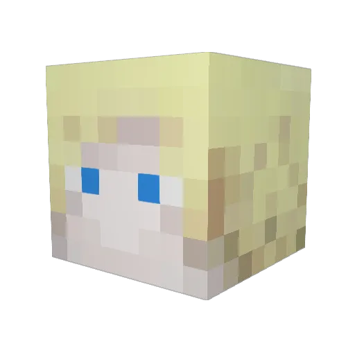 melincoln Minecraft avatar head, 3D render