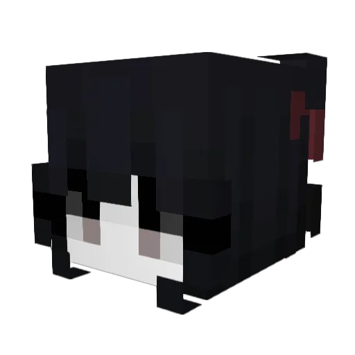 meliodasChiquito Minecraft avatar head, 3D render