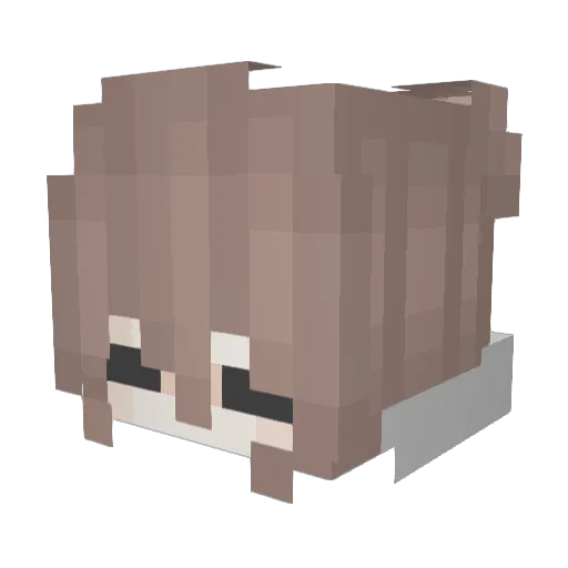 melipam Minecraft avatar head, 3D render