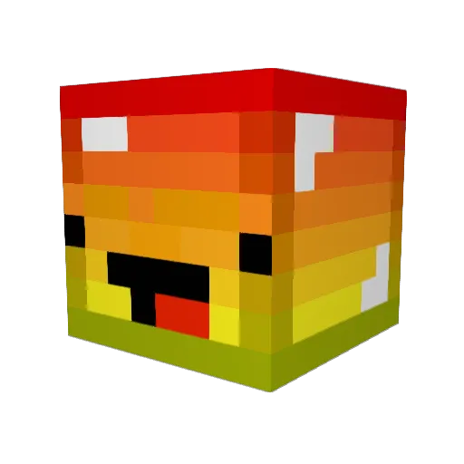 melissa_the1 Minecraft avatar head, 3D render