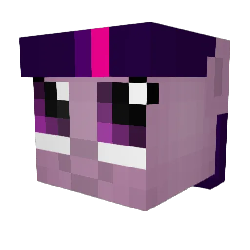 melissanicole Minecraft avatar head, 3D render