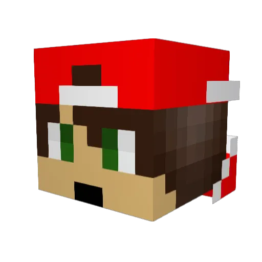 meliv91 Minecraft avatar head, 3D render