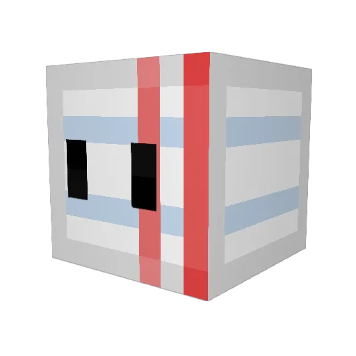 melk_bread Minecraft avatar head, 3D render