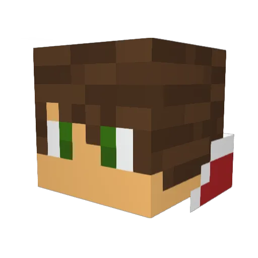 melkersonj Minecraft avatar head, 3D render