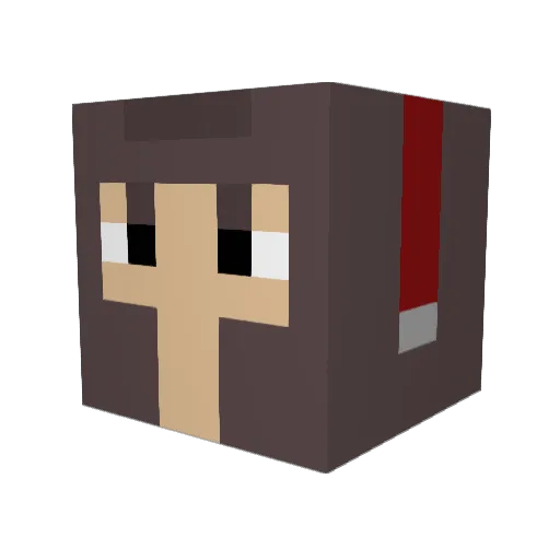 melkhashab Minecraft avatar head, 3D render