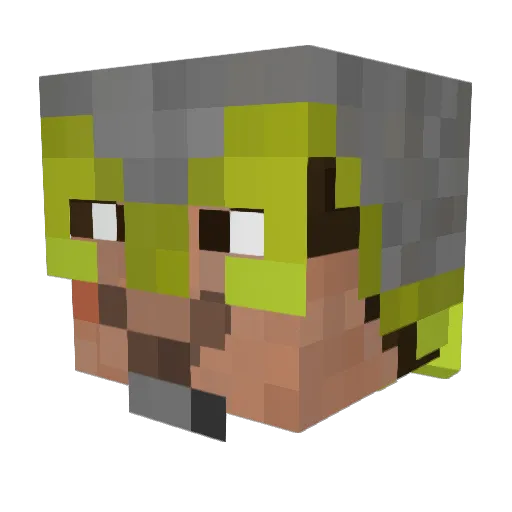 mellepim Minecraft avatar head, 3D render