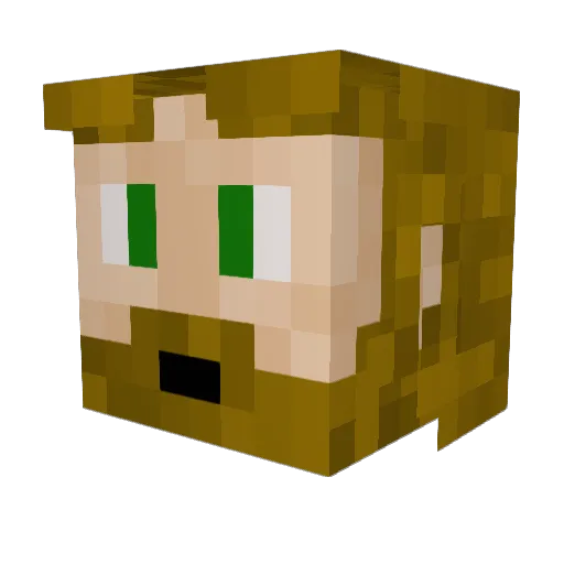 meller93 Minecraft avatar head, 3D render