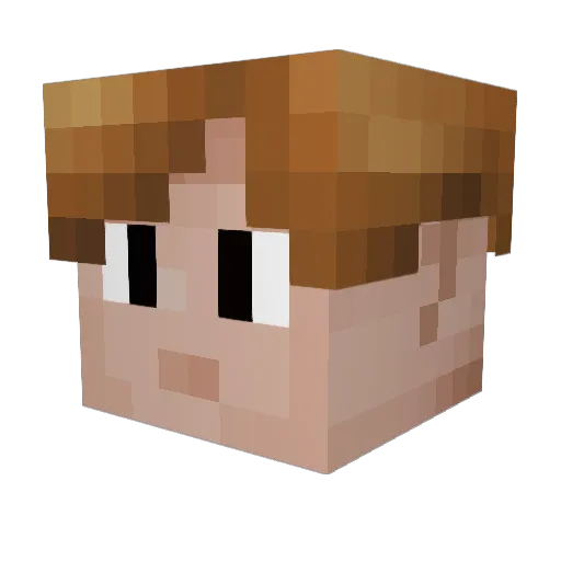 mellimeck Minecraft avatar head, 3D render