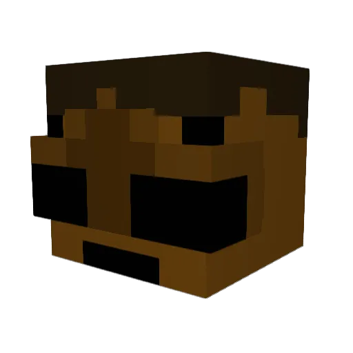 melllon3567 Minecraft avatar head, 3D render