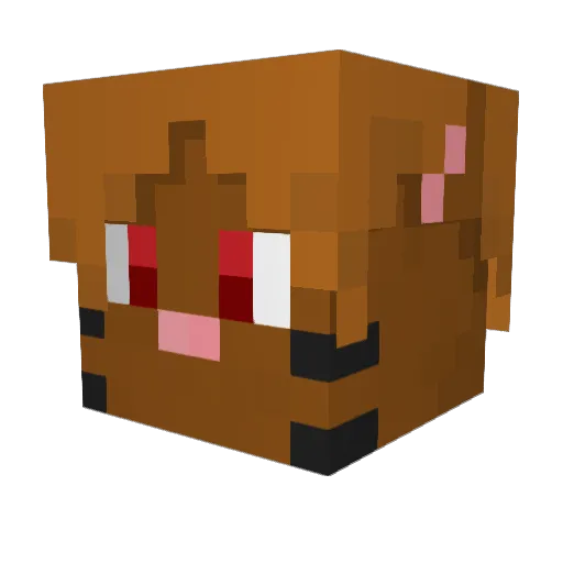 mello213 Minecraft avatar head, 3D render