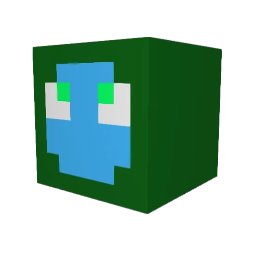 mello42 Minecraft avatar head, 3D render