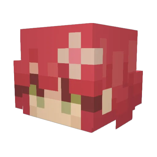 mellohide Minecraft avatar head, 3D render