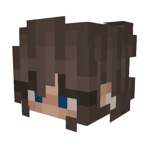 mellomarsho Minecraft avatar head, 3D render