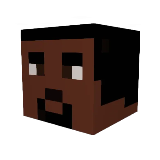 melloney Minecraft avatar head, 3D render