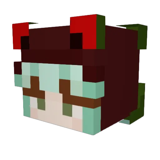 mellonmaster1 Minecraft avatar head, 3D render
