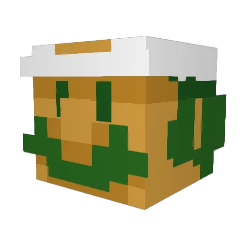 melloslinky Minecraft avatar head, 3D render