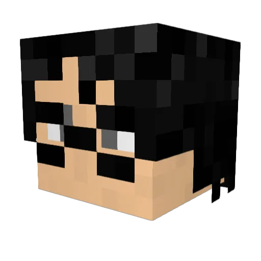 mellow_romain Minecraft avatar head, 3D render