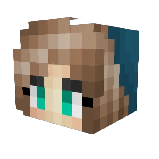 mellowbum Minecraft avatar head, 3D render