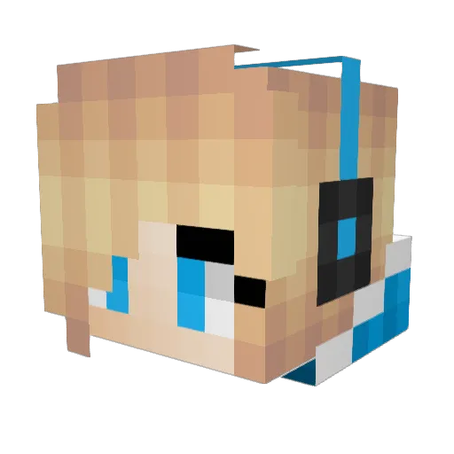 mellowmellon123 Minecraft avatar head, 3D render
