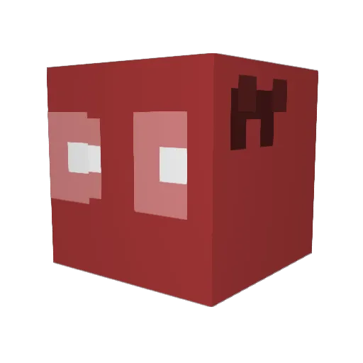 mellsmell Minecraft avatar head, 3D render