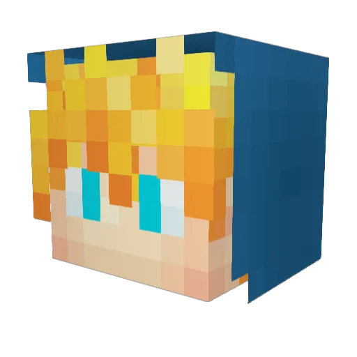 melmel9285 Minecraft avatar head, 3D render