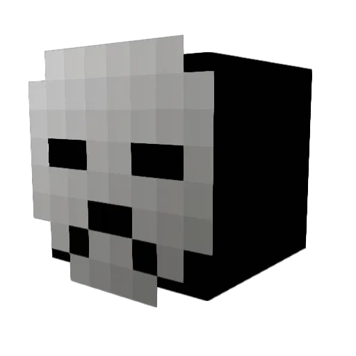 melo_467 Minecraft avatar head, 3D render