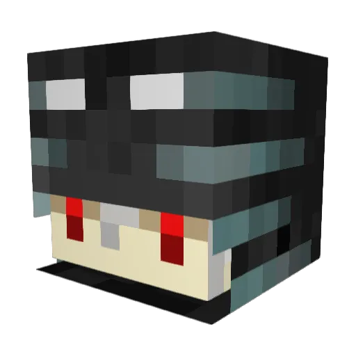 melo_ Minecraft avatar head, 3D render