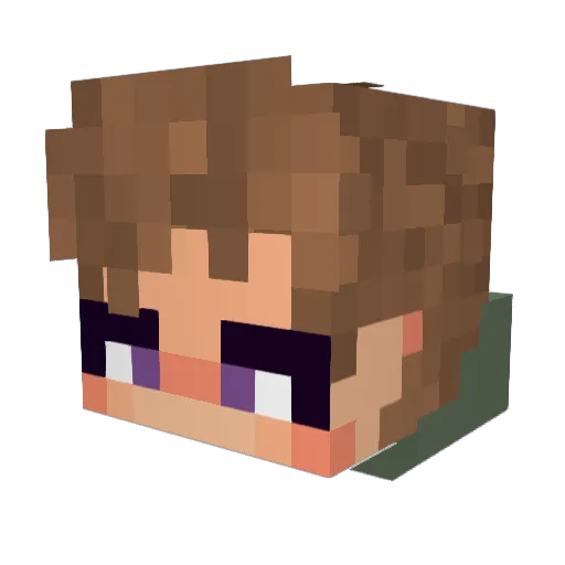 melo__tonin Minecraft avatar head, 3D render