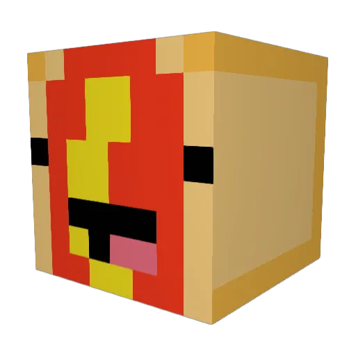 melodic237 Minecraft avatar head, 3D render