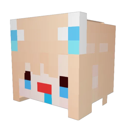 melody0621 Minecraft avatar head, 3D render